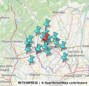 Mappa Via Giosuè Carducci, 33074 Fontanafredda PN, Italia (8.98944)