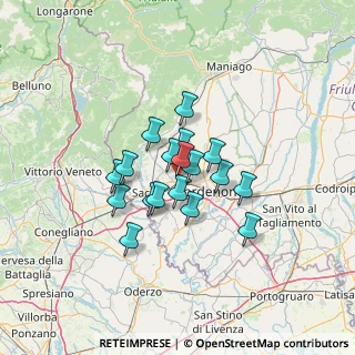 Mappa Via Giosuè Carducci, 33074 Fontanafredda PN, Italia (8.98944)
