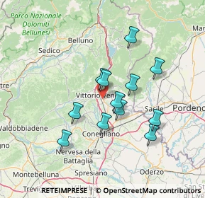 Mappa 31029 Vittorio Veneto TV, Italia (11.71)