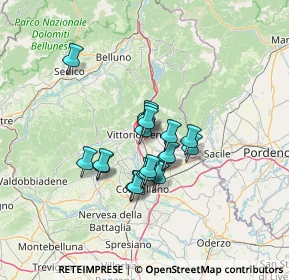 Mappa 31029 Vittorio Veneto TV, Italia (9.39211)