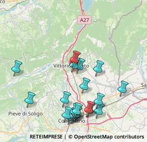 Mappa 31029 Vittorio Veneto TV, Italia (8.617)