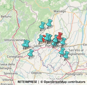 Mappa Via del Macello, 33074 Fontanafredda PN, Italia (9.57353)
