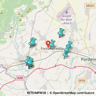 Mappa Via del Macello, 33074 Fontanafredda PN, Italia (3.51083)