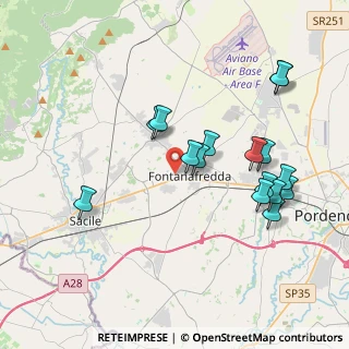 Mappa Via del Macello, 33074 Fontanafredda PN, Italia (3.86625)