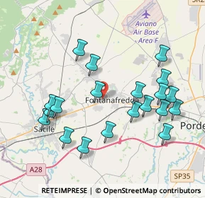 Mappa Via del Macello, 33074 Fontanafredda PN, Italia (3.983)