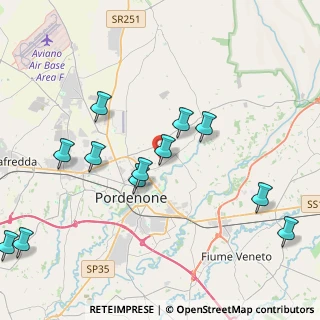Mappa Via delle Streghe, 33170 Pordenone PN, Italia (4.54417)