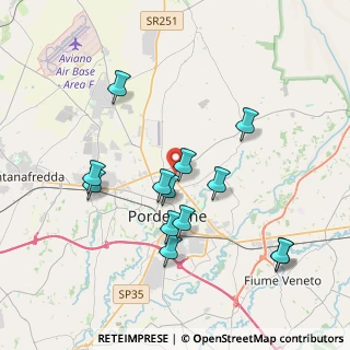 Mappa Via Alessandro Volta, 33170 Pordenone PN, Italia (3.66769)
