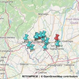 Mappa Via Alessandro Volta, 33170 Pordenone PN, Italia (8.08769)