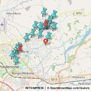 Mappa Via Bellasio, 33084 Cordenons PN, Italia (2.0585)