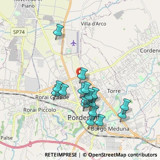 Mappa Piazzale Sacro Cuore, 33170 Pordenone PN, Italia (1.79389)