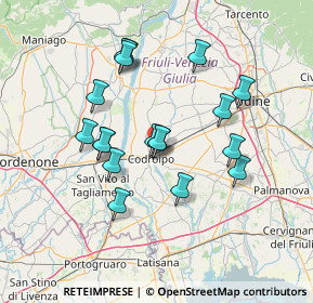 Mappa Via Domenico Scolari, 33033 Codroipo UD, Italia (12.58944)