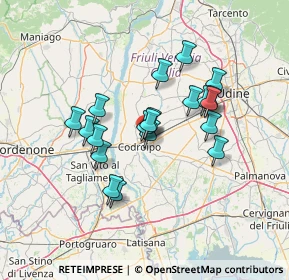 Mappa Via Domenico Scolari, 33033 Codroipo UD, Italia (11.129)