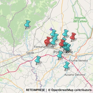 Mappa Via Maroncelli, 33074 Fontanafredda PN, Italia (6.15867)