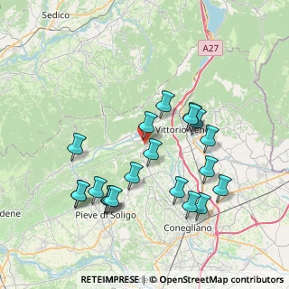 Mappa Via Roma, 31020 Tarzo TV, Italia (7.6375)