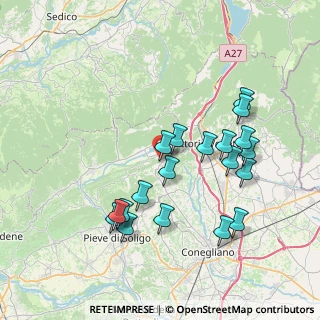 Mappa Via Roma, 31020 Tarzo TV, Italia (7.44)