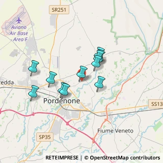 Mappa Via delle Acque, 33084 Cordenons PN, Italia (2.80727)