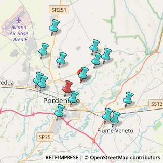 Mappa Via delle Acque, 33084 Cordenons PN, Italia (3.78267)