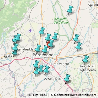 Mappa Via delle Acque, 33084 Cordenons PN, Italia (8.899)