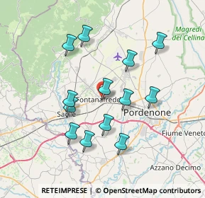 Mappa Via Don Pietro della, 33074 Fontanafredda PN, Italia (6.68769)