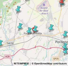 Mappa Via Don Pietro della, 33074 Fontanafredda PN, Italia (6.39533)