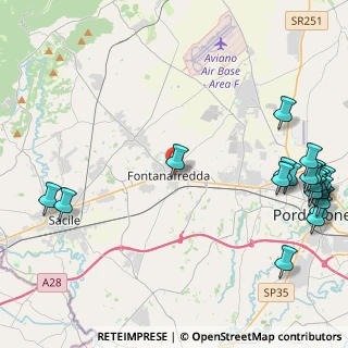 Mappa Via Don P. della Toffola, 33074 Fontanafredda PN, Italia (6.2365)