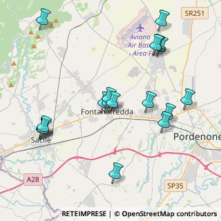 Mappa Via Don P. della Toffola, 33074 Fontanafredda PN, Italia (4.39444)