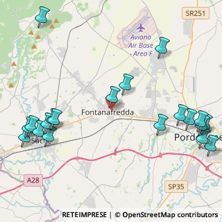 Mappa Via Don P. della Toffola, 33074 Fontanafredda PN, Italia (5.762)