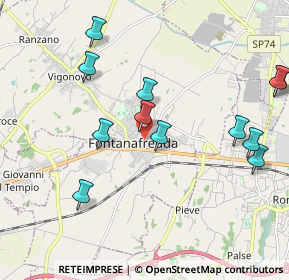 Mappa Via Don Pietro della, 33074 Fontanafredda PN, Italia (2.15333)
