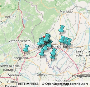 Mappa Via Pedrada, 33074 Fontanafredda PN, Italia (7.8)