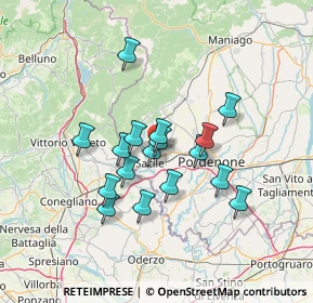 Mappa Via Pedrada, 33074 Fontanafredda PN, Italia (10.99765)