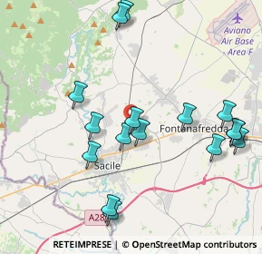 Mappa Via Pedrada, 33074 Fontanafredda PN, Italia (4.25188)