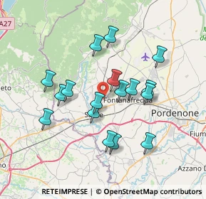 Mappa Via Pedrada, 33074 Fontanafredda PN, Italia (6.36882)
