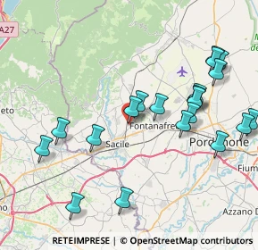 Mappa Via Pedrada, 33074 Fontanafredda PN, Italia (8.7295)