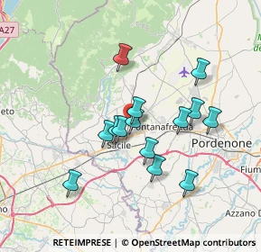 Mappa Via Pedrada, 33074 Fontanafredda PN, Italia (5.88571)