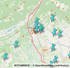 Mappa Via S. Tiziano, 31029 Vittorio Veneto TV, Italia (4.56214)