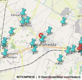 Mappa Via Camillo Benso Conte di Cavour, 33074 Fontanafredda PN, Italia (2.7445)