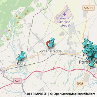 Mappa Via Camillo Benso Conte di Cavour, 33074 Fontanafredda PN, Italia (6.4965)