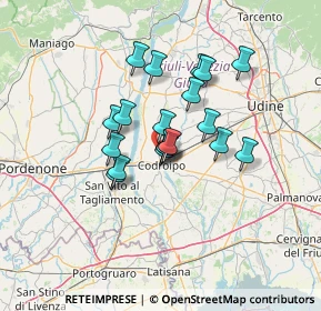 Mappa SP99, 33033 Codroipo UD, Italia (9.72895)