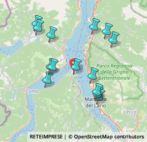 Mappa 22021 Bellagio CO, Italia (7.38571)