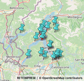 Mappa 22021 Bellagio CO, Italia (11.0385)