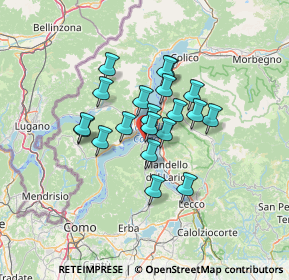 Mappa 22021 Bellagio CO, Italia (9.498)