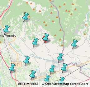 Mappa Via Vendramin, 31026 Sarmede TV, Italia (5.31385)