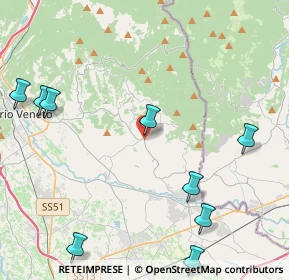 Mappa Via Vendramin, 31026 Sarmede TV, Italia (6.35583)