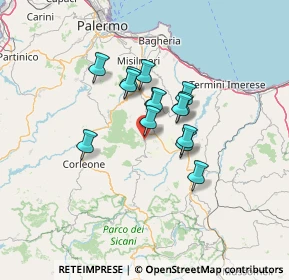 Mappa Via Professoressa Anna Accascina, 90030 Mezzojuso PA, Italia (10.25571)