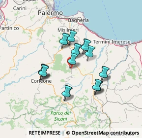 Mappa Via Professoressa Anna Accascina, 90030 Mezzojuso PA, Italia (12.536)