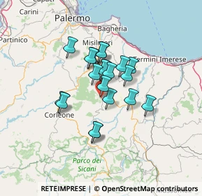 Mappa Via Generale la Masa, 90030 Mezzojuso PA, Italia (10.4285)