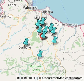 Mappa Via Generale la Masa, 90030 Mezzojuso PA, Italia (9.0635)