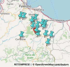 Mappa Via Generale la Masa, 90030 Mezzojuso PA, Italia (10.96467)