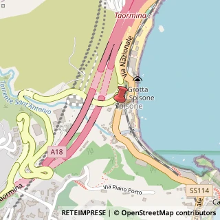 Mappa Via Nazionale, 256, 98039 Taormina, Messina (Sicilia)
