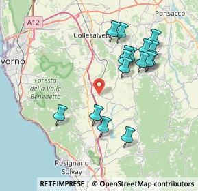 Mappa Località Pieve Vecchia, 56040 Orciano Pisano PI, Italia (7.76625)